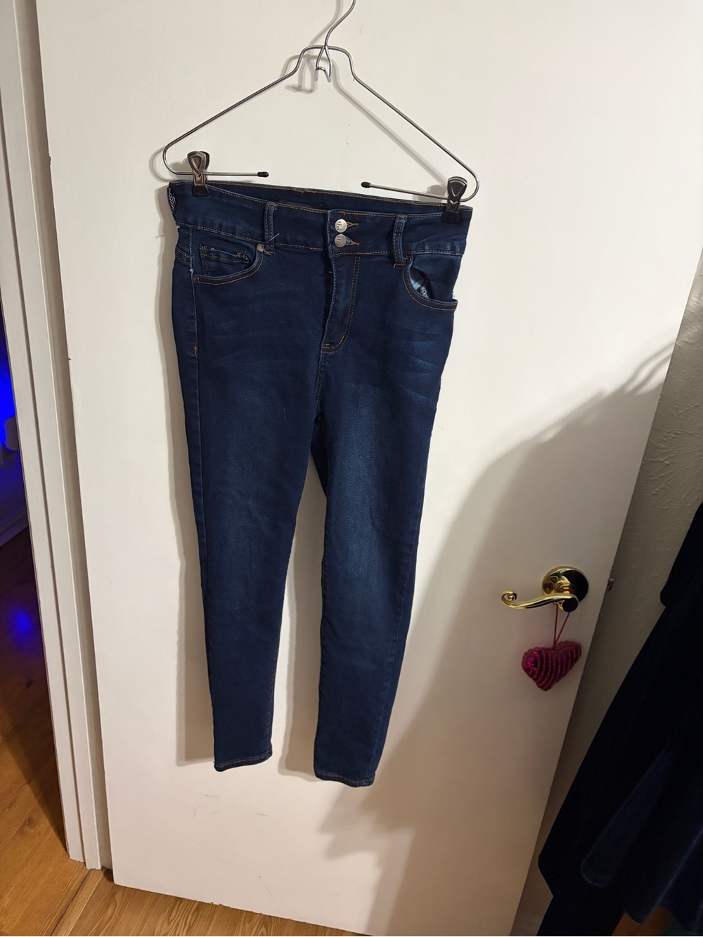 💜 13 Juniors Dark Indigo Skinny Jeans - Sleek Stretch Denim